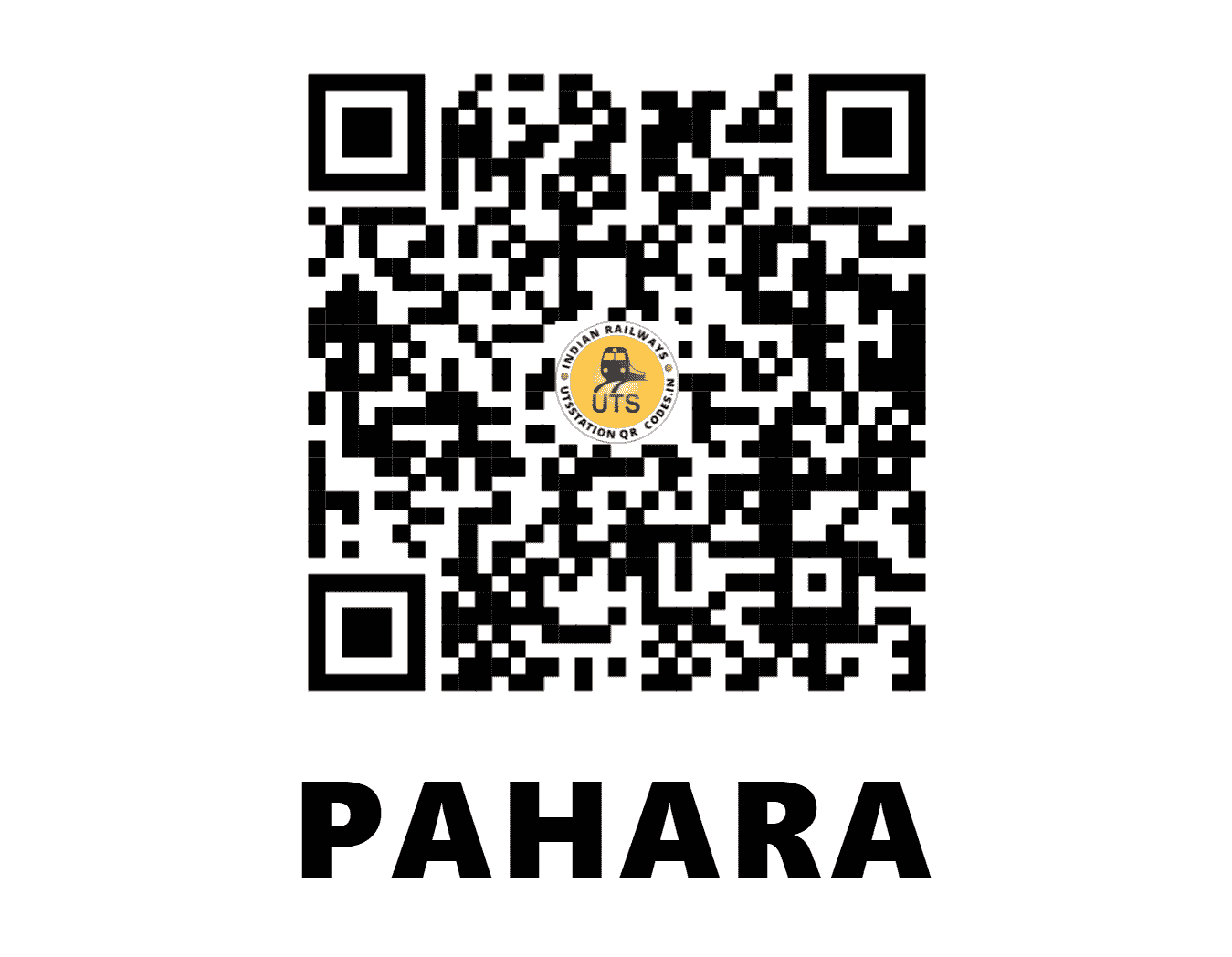 UTS QR Code for PAHARA - PRE - NC (UTTAR PRADESH)